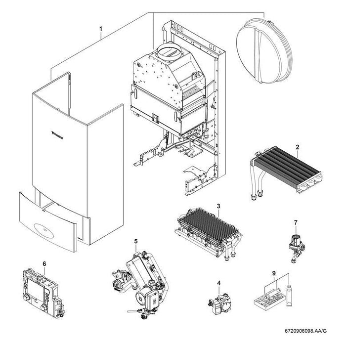 BOSCH Gas-Heizwertgerät, wandhängend CERASTARCOMFORT ZWR 18-7 KE 23