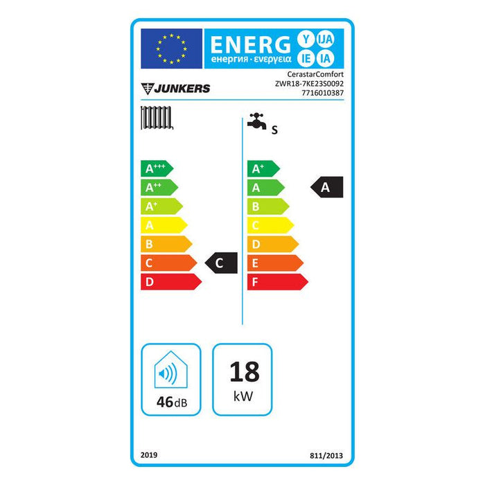 BOSCH Gas-Heizwertgerät, wandhängend CERASTARCOMFORT ZWR 18-7 KE 23