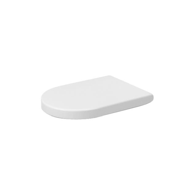 DU WC-Sitz mit Absenkautomatik Scharniere edelstahl, lang, weiß