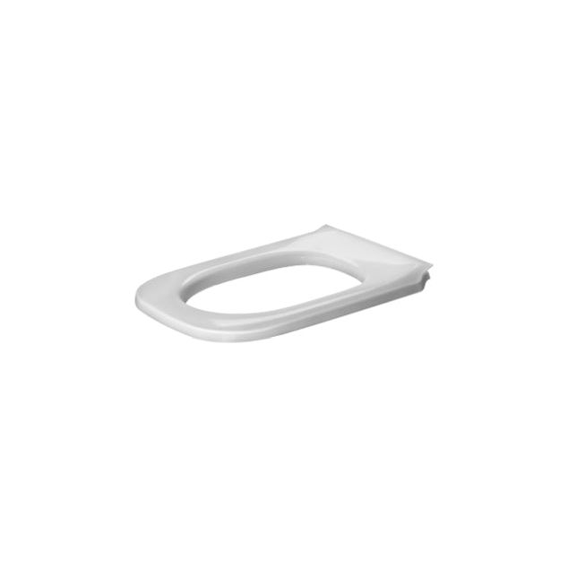 DU WC-Sitzring D-Code Vital Scharniere edelstahl, lang, weiß