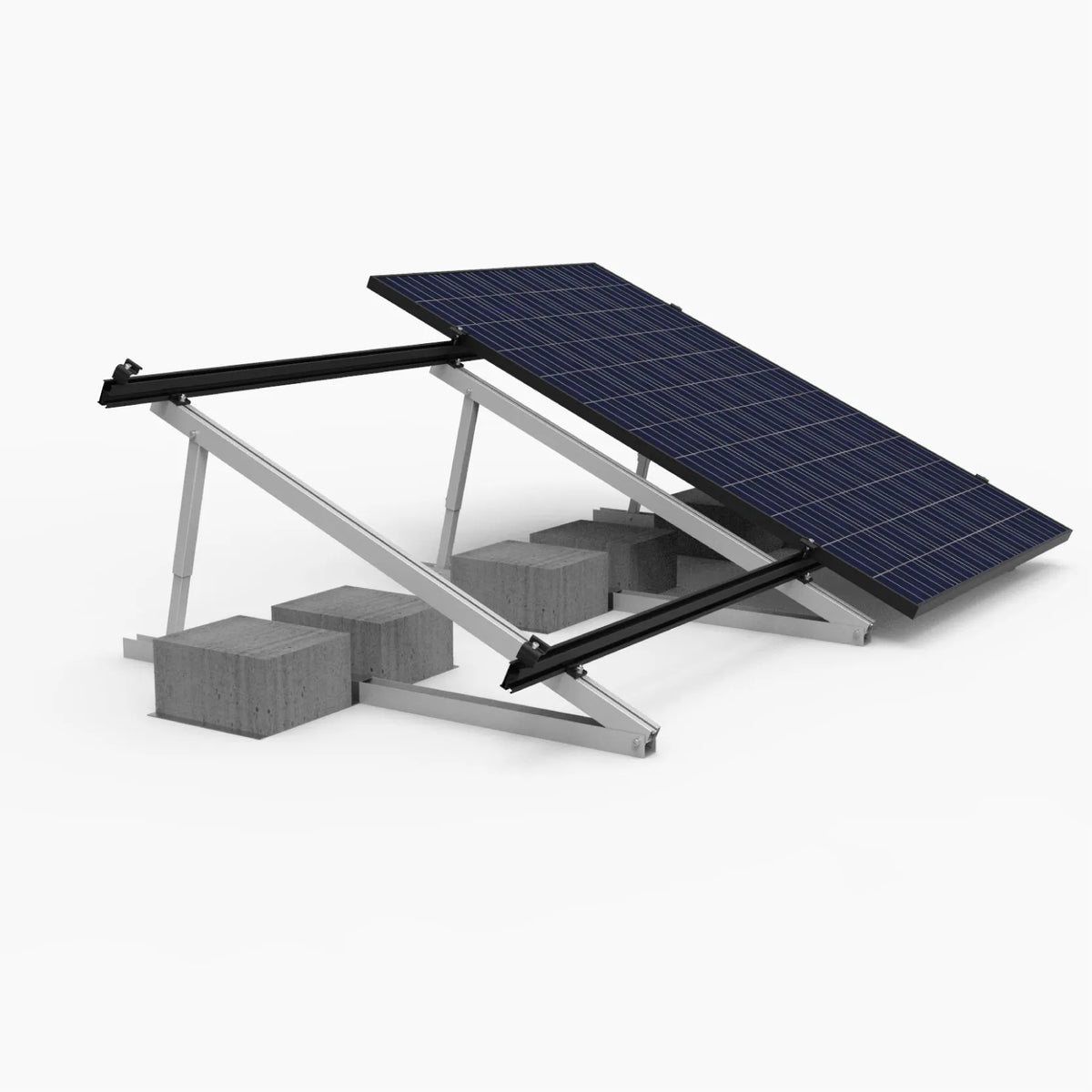 HOPERGY M2B-L1350 PV-Dreieckshalterung 15–30° – für RA-SSC Schienen, Aluminium