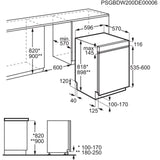 AEG Serie 6000 GT6200C2SGM Geschirrspüler teilintegriert 60 cm – EEK C
