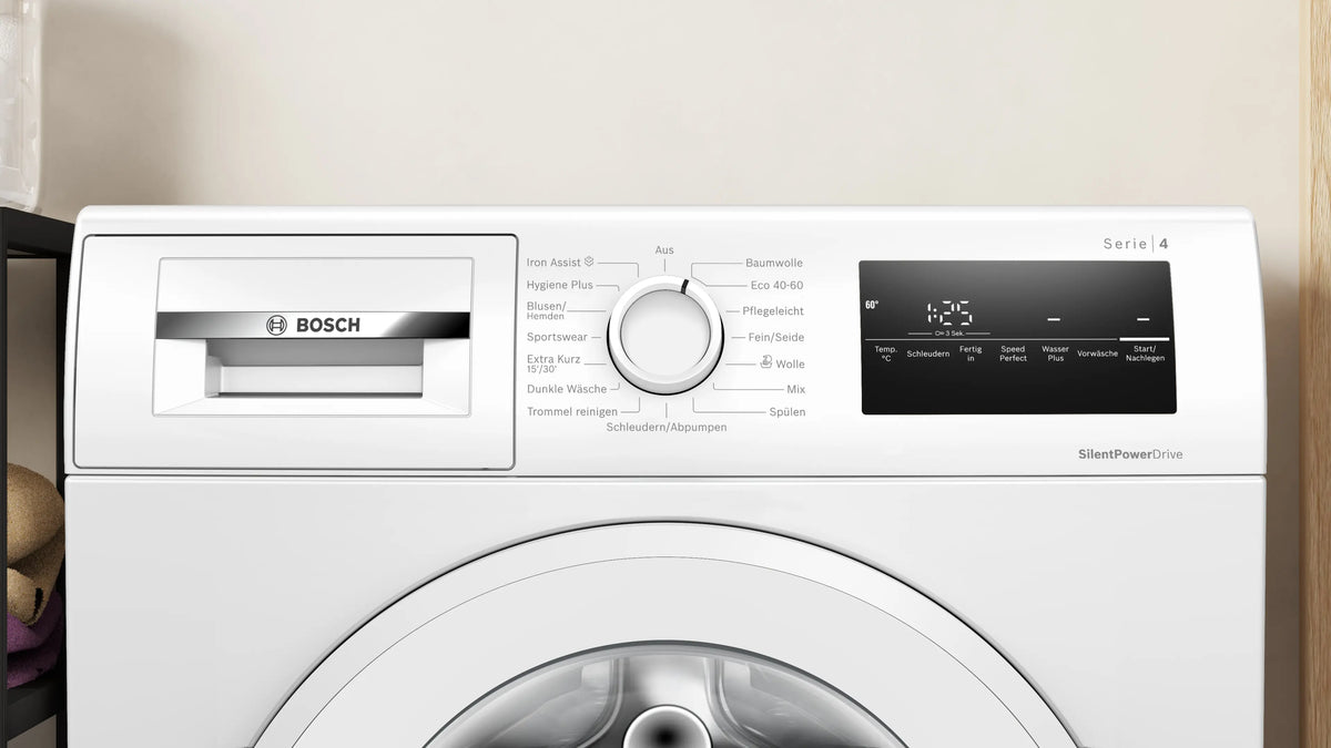 Bosch Serie 4 WAN28272 Waschmaschine 8 kg – EEK A, 1400 U/min, Iron Assist