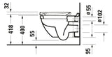 DU WC-Sitz Starck 3 mit SoftClose Scharniere edelstahl, weiß