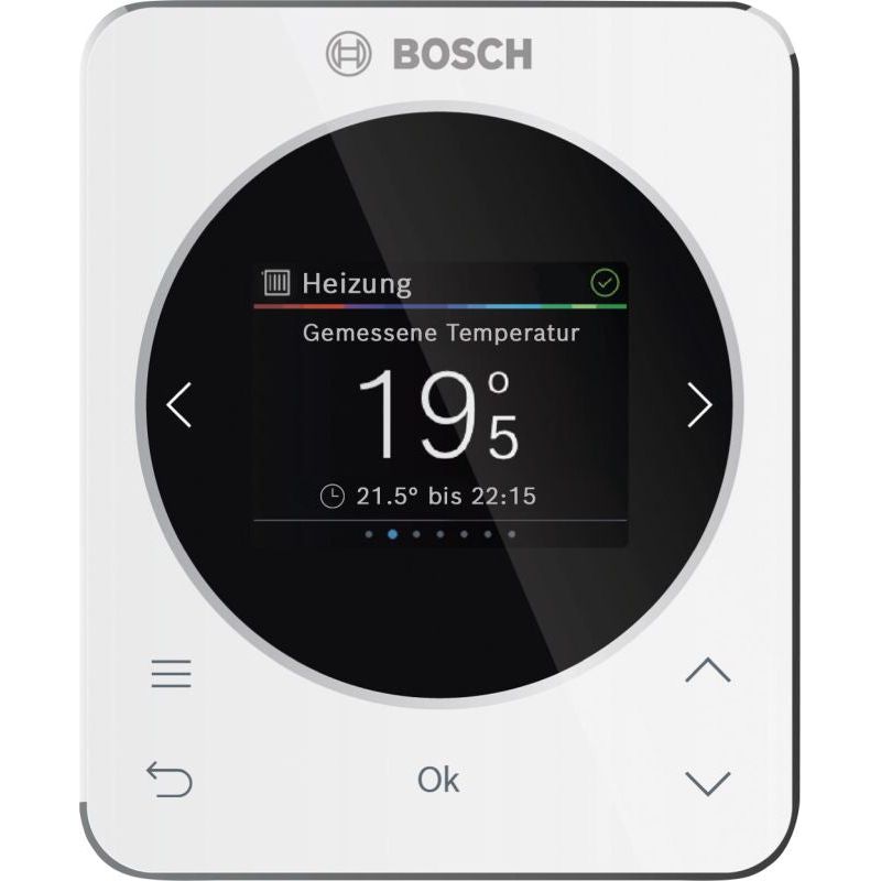 BOSCH raumtemperaturgef. Regler CR 120 116x95x21, für 1 Heizkreis, 2,4"-Display