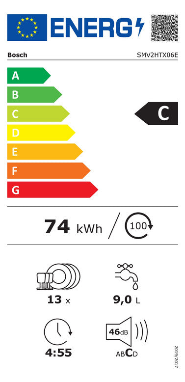 BOSCH-HG Geschirrspüler C edst vollint SMV2HTX06E