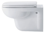 Duravit WC-Sitzring D-Code ohne Softclose, Scharniere aus Edelstahl, weiß