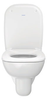 Duravit WC-Sitzring D-Code ohne Softclose, Scharniere aus Edelstahl, weiß