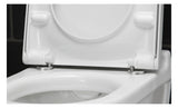 DU WC-Sitz Starck 3 mit SoftClose Scharniere edelstahl, weiß