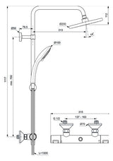 Id.St.Duschsys.m. Brausetherm. Ceratherm25 Chrom