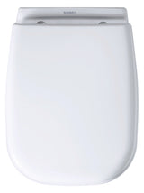 Duravit WC-Sitzring D-Code ohne Softclose, Scharniere aus Edelstahl, weiß