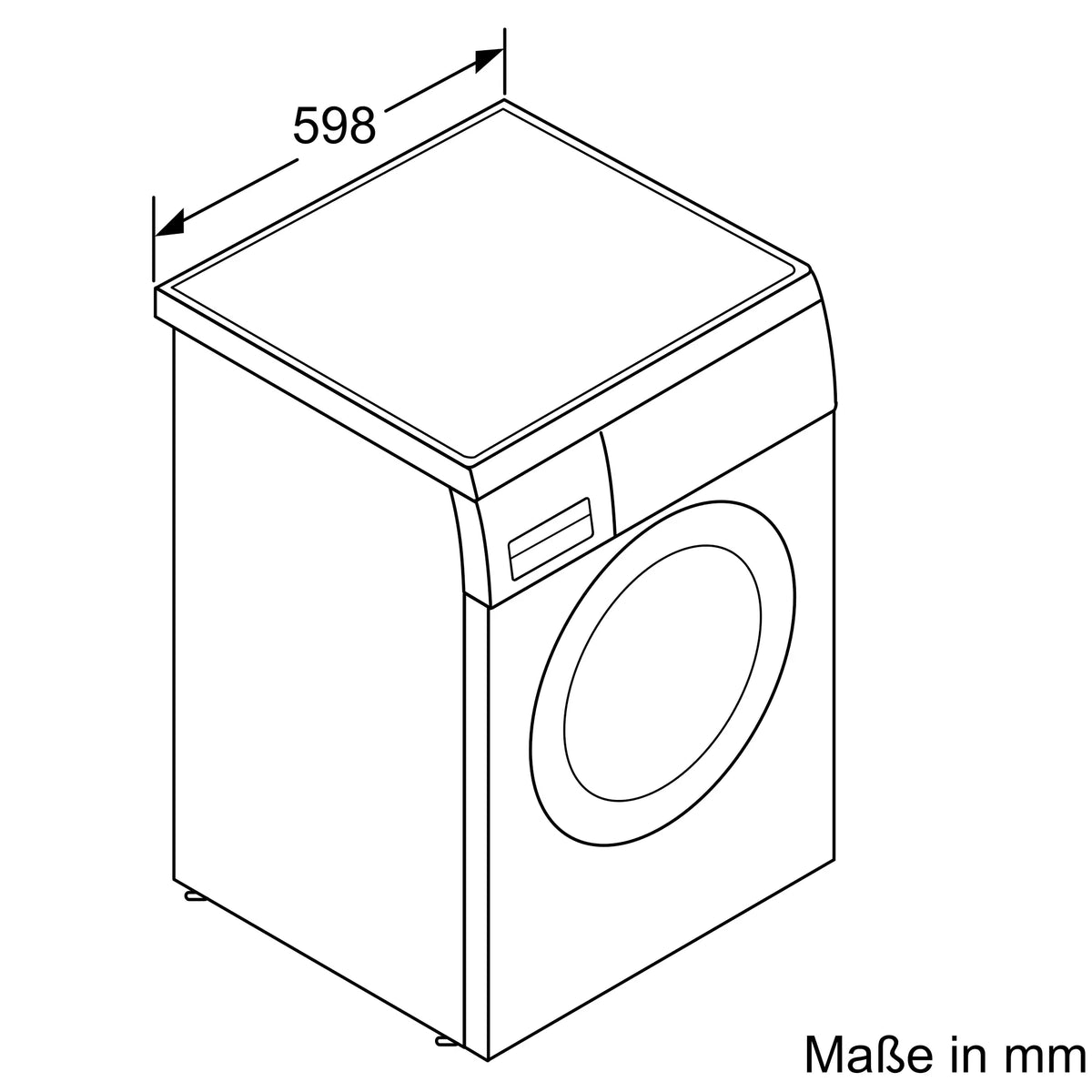 Siemens iQ500 WU14UT70 Waschmaschine 8 kg – 1400 U/min, unterbaufähig