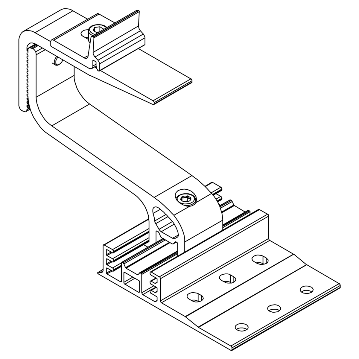K2 SingleHook 4S Dachhaken höhenverstellbar für SingleRail