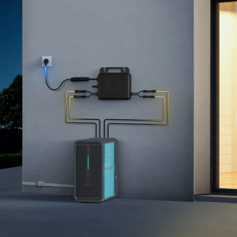 Balkonkraftwerk Komplett-Set 440 Wp Bifazial mit MARSTEK Saturn M2-800 WLAN