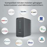 Balkonkraftwerk Komplett-Set 440 Wp Bifazial mit MARSTEK Saturn M2-800 WLAN