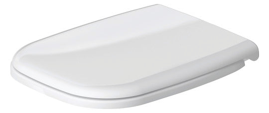 Duravit WC-Sitzring D-Code ohne Softclose, Scharniere aus Edelstahl, weiß