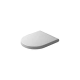 DU WC-Sitz Starck 3 mit SoftClose Scharniere edelstahl, weiß