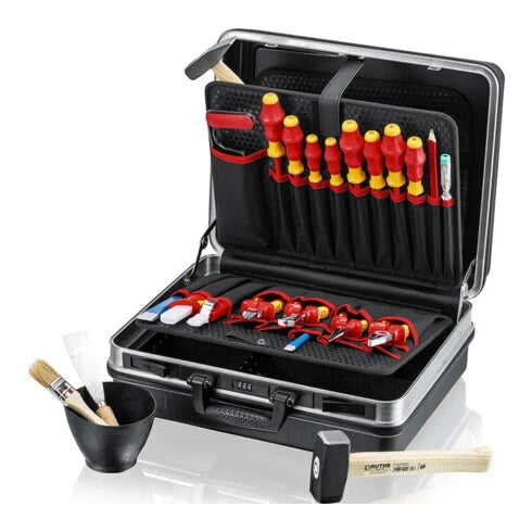 KNIPEX Werkzeugkoffer Elektro 4Zangen 1Hämmer Sägen 00 21 05 HL S