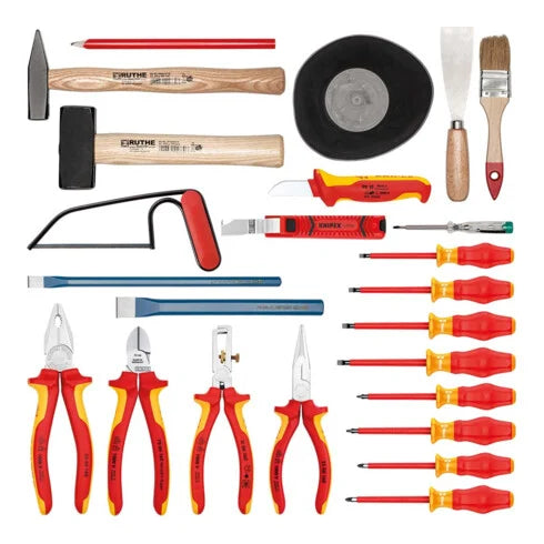 KNIPEX Werkzeugkoffer Elektro 4Zangen 1Hämmer Sägen 00 21 05 HL S