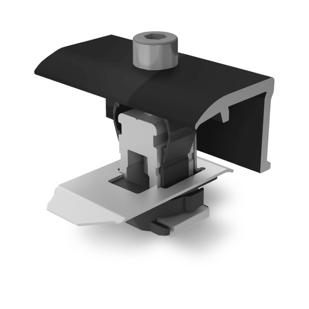 K2 Clamp EC 25-40 schwarz – Universal Modulendklemme für 25–40 mm Rahmen