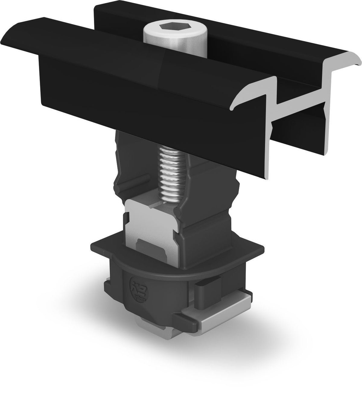 K2 Clamp MC 25-40 schwarz – Universal Modulmittelklemme für 25–40 mm Rahmen